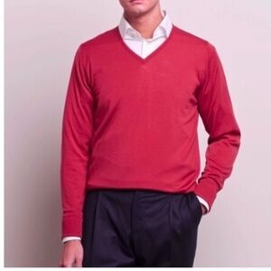 John Smedley Knit Sweater Old money Minimalist Preppy Club preppy Cotton M